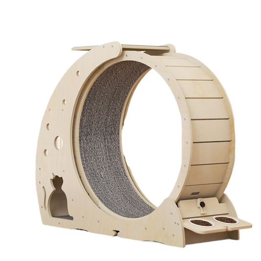 Luxury Modern Wooden Cat Exercise Wheel
