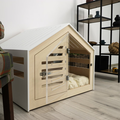 JUNJI Modern Design Dog Crate With Acrylic Door