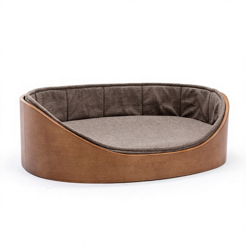 Soft Luxury Solid Dog Bed Washable Comfortable Eco-Friendly Pet Cushion All Season Use with Cartoon Style Packed in Carton
